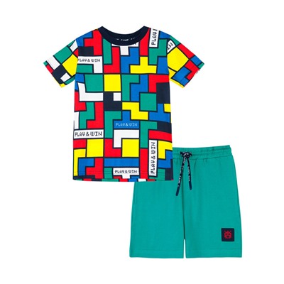 Комплект трикотажный для мальчиков: фуфайка (футболка), шорты