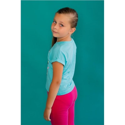 Футболка 22468 Barbie кор. рукав (Мятный)