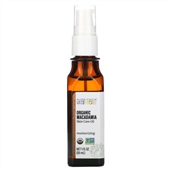 Aura Cacia, Органика, Натуральные средства для ухода за кожей, Масло макадамии, 1 жидкая унция (30 мл)