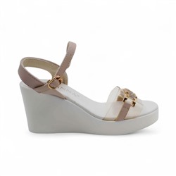 Босоножки на платформе L11-11M бежевые