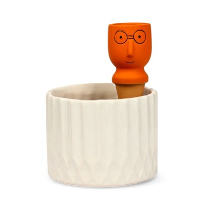 Автополив для комнатных растений «Который выжил», 14×4.6 см, керамика, набор 4 шт., МИКС