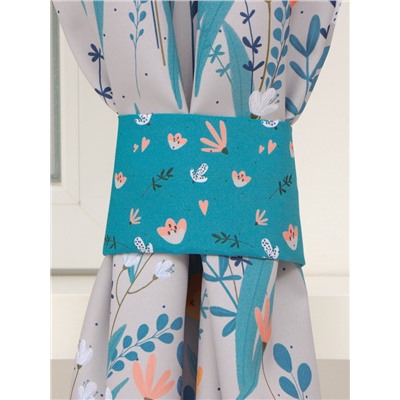 Шторы для кухни с подхватами «Этель» Meow, 145×180 см, комплект - 2 шт.