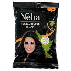 Neha Herbals Hair Colour Black / Краска для Волос Черный (20г*10 пакетик) 200 г