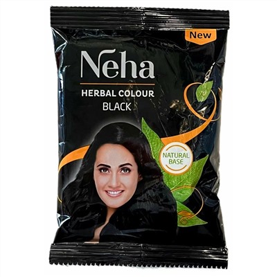 Neha Herbals Hair Colour Black / Краска для Волос Черный (20г*10 пакетик) 200 г
