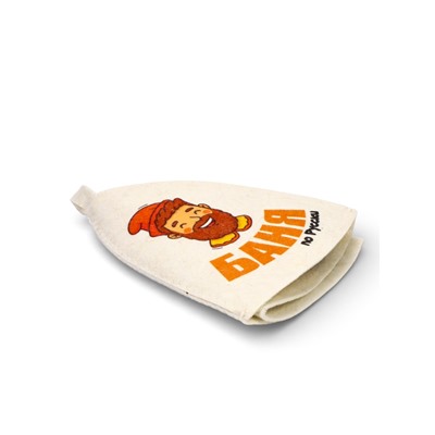 Шапка для бани и сауны «Баня по-русски», полиэфир, шерсть