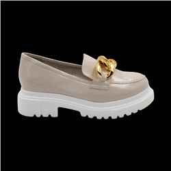 Лоферы AV896-3-4 бежевые