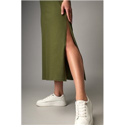 Однотонное женское платье-футболка Happyfox