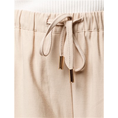 Свободные брюки из плотного лиоцелла на резинке