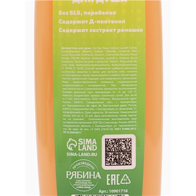 Гель для душа, аромат сладкий леденец, 250 мл, Чебурашка