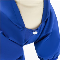 Комбинезон для собак, демисезонный с подкладом, размер S (ДС 25, Ог 37 см), синий