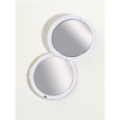 Зеркало складное «Спокойствие», d=7.3 см, с увеличением, оливковое