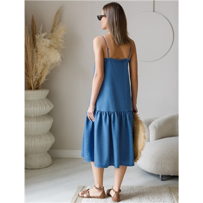 Сарафан из лиоцелла под деним