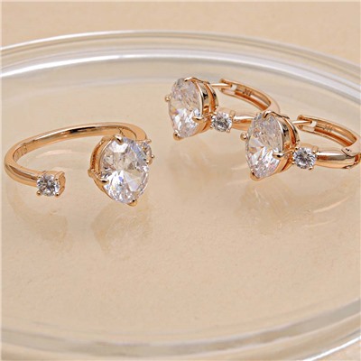 XUPING Кольцо/Серьги с замком кольцо арт. 58 0526 (id 289528)