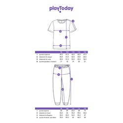 Комплект трикотажный для мальчиков: фуфайка (футболка), брюки