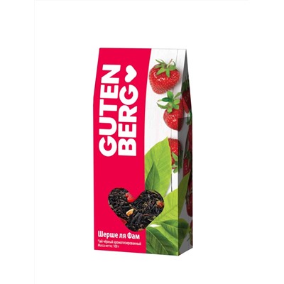 Чай Gutenberg чёрный ароматизированный "Шерше ля Фам", 100 г