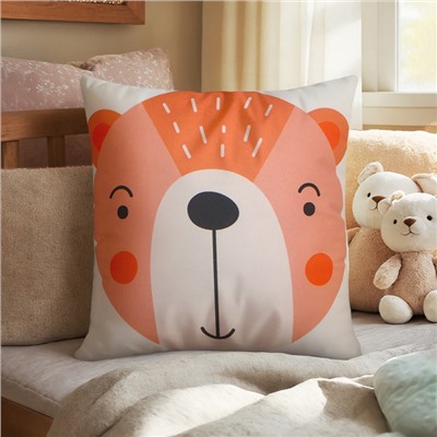 Подушка декоративная «Этель. Медвежонок», 30×30 см, велюр