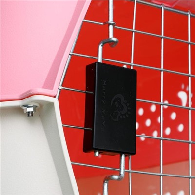 Переноска пластиковая, 47.5×33×31 см, розовая