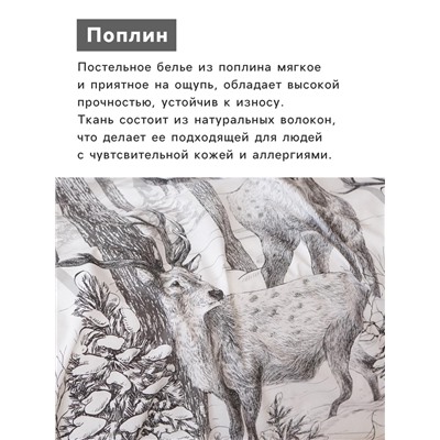 Постельное бельё 1.5-спальное «Этель. Лесная сказка», поплин