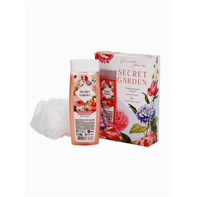 УЦЕНКА Набор SECRET GARDEN, гель для душа, 250 мл и мочалка для тела
