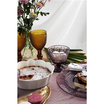 Креманка Magistro «Французская лаванда», 280 мл, 10.4×10.5 см, стекло, сиреневая