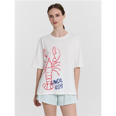 КОМПЛЕКТ ЖЕНСКИЙ (ДЖЕМПЕР, ШОРТЫ) 592591