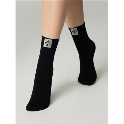 Полиамидные CONTE FANTASY Матовые носки с сияющей термоаппликацией Conte