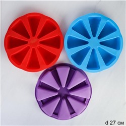 Форма для выпечки 8 ячеек силиконовая / R-104 /уп 100/ 27.4*5/ 0,18