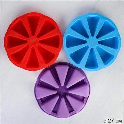 Форма для выпечки 8 ячеек силиконовая / R-104 /уп 100/ 27.4*5/ 0,18