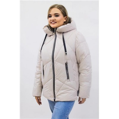 Демисезонная женская куртка осень-весна-еврозима 2811 (Бежевый)