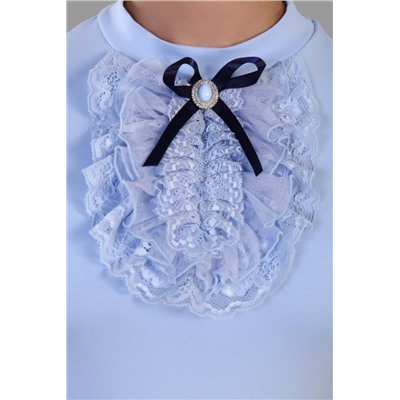 Блузка для девочки Лилия 13156 (Светло-голубой)