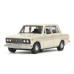 Машина металл LADA lada 2106 10,5 см, (бежевый) инерц, в коробке