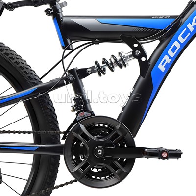Велосипед 24" Rocket Azkar, цвет черный/синий, размер 15"
