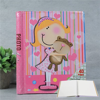 Фотоальбом магнитный 20 листов Дети / 031N /уп 40/микс 4 вида