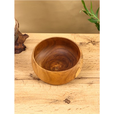 Салатник, 18×18×8 см, тиковое дерево