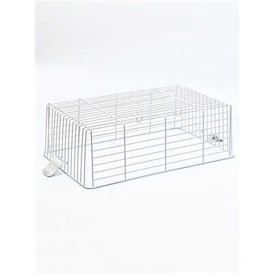 Клетка для кроликов, 60×36×32 см, усиленная, синяя