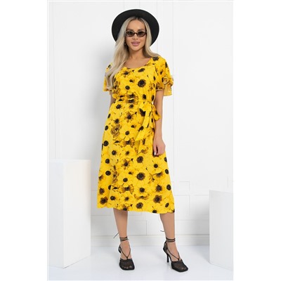 Платье Теплое лето (желтое) П12878-19М