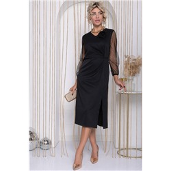 Платье Загадка ночи (черное) П12196-35