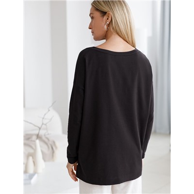 Джемпер из премиального хлопка с эластаном