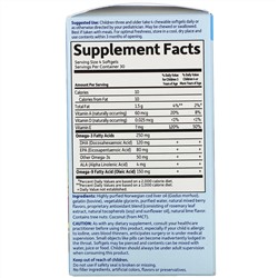 Garden of Life, Oceans Kids, DHA Chewables, от 3 лет и старше, вкус ягод и лайма, 120 мг, 120 жевательных мягких таблеток