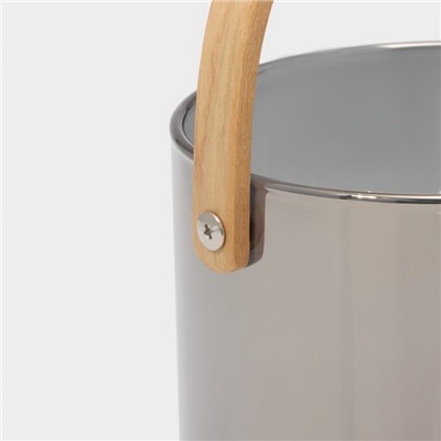 Ведро для льда Magistro «Кайлас», 1.5 л, 13×13 см, стекло, серое