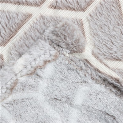 Плед светящийся в темноте «Этель. Геометрия», 150×200 см, корал-флис