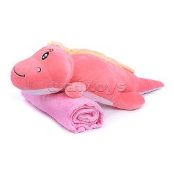 Мягкая игрушка "Дракончик" 60см, с пледом (1,1*1,6м)
