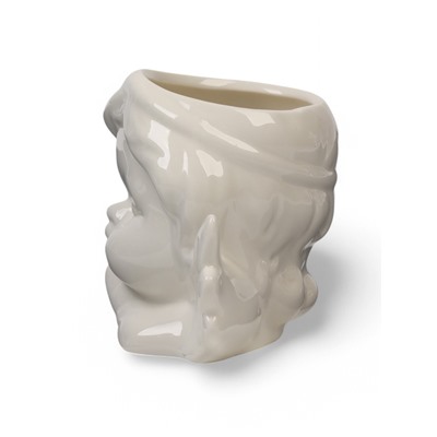 Горшок для цветов «Ангел», 290 мл, 13×8×9 см, керамика, белый