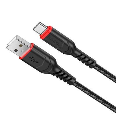 Кабель USB - Type-C Hoco X59 Victory PD 15W 100см 3A  (black)