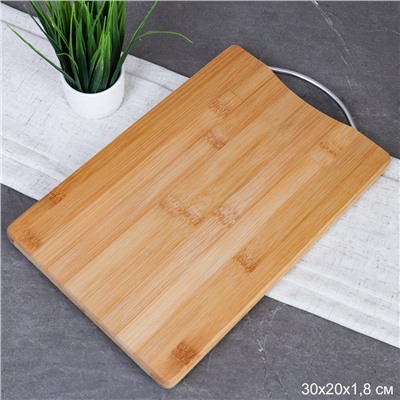 Доска разделочная 20х30х1.8 см / V-64 /уп 30/ бамбук