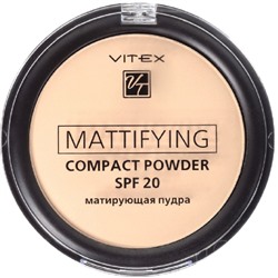 Пудра для лица компактная матирующая Mattifying compact powder SPF20 тон 03 Soft beige