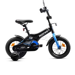 Велосипед 12" Rocket Phoenix, цвет черно/синий