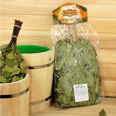 Веник для бани «Элитный», дубовый, 55 см, с обмотанной ручкой, «Добропаровъ»