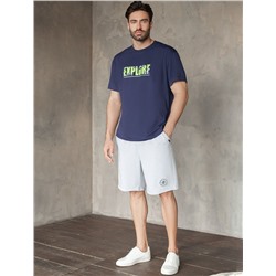 Свободная футболка  с авторским принтом