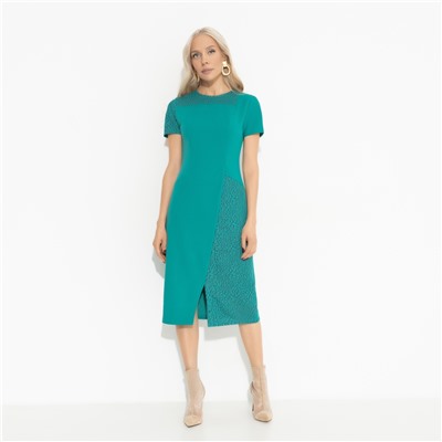 Платье-футляр из трикотажа, Шлейф юности (green)